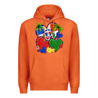 Carrot dominican repuclic hearts Premium Hoodie - NancyCooperArtShop