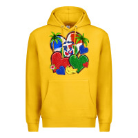 Lemon dominican repuclic hearts Premium Hoodie - NancyCooperArtShop