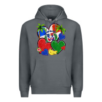 Rock dominican repuclic hearts Premium Hoodie - NancyCooperArtShop