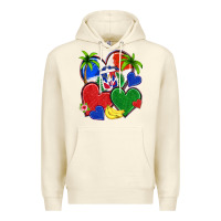 Sandshell dominican repuclic hearts Premium Hoodie - NancyCooperArtShop