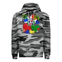 Slate Camo dominican repuclic hearts Premium Hoodie - NancyCooperArtShop