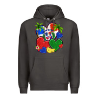 Smoke dominican repuclic hearts Premium Hoodie - NancyCooperArtShop