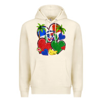 Tofu dominican repuclic hearts Premium Hoodie - NancyCooperArtShop