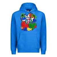 True Royal dominican repuclic hearts Premium Hoodie - NancyCooperArtShop