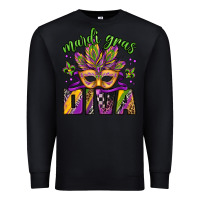 Black mardi gras diva Premium Sweatshirt - Jasminsmagicworld