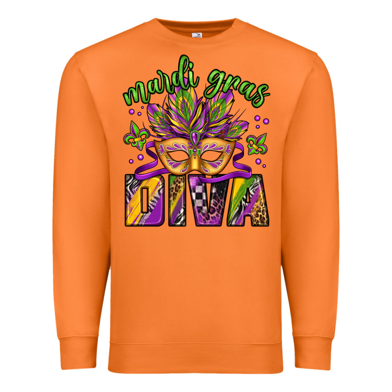 Mardi Gras Diva Premium Sweatshirt by Jasminsmagicworld | Teevron