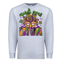 Heather Grey mardi gras diva Premium Sweatshirt - Jasminsmagicworld