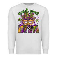 Oatmeal Heather mardi gras diva Premium Sweatshirt - Jasminsmagicworld