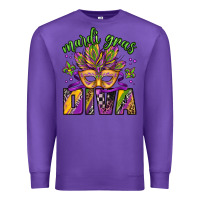Purple mardi gras diva Premium Sweatshirt - Jasminsmagicworld