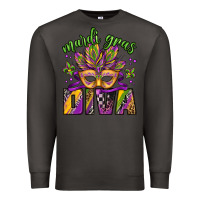 Smoke mardi gras diva Premium Sweatshirt - Jasminsmagicworld