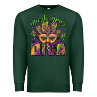 Sports Green mardi gras diva Premium Sweatshirt - Jasminsmagicworld