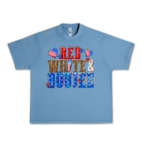 Pebble Blue red white and boujee billie wilder Urban Heavy Tee - texasbilliewilder