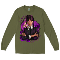 Army Green wednesday Long Sleeve Tee - Zillion Design Studio