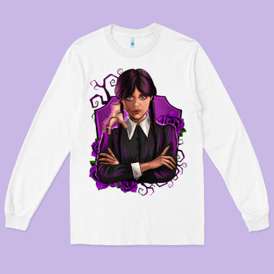 Wednesday Long Sleeve Tee Designed By Zillion Design Studio