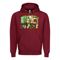 Burgundy making memories one campsite at a time Zipper Hoodie - AdoDesignShop