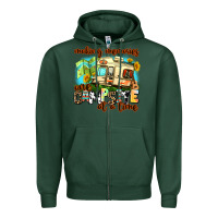 Sports Green making memories one campsite at a time Zipper Hoodie - AdoDesignShop