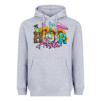 Heather Grey hair hustler hairstylist Heavyweight Hoodie - Artiststas