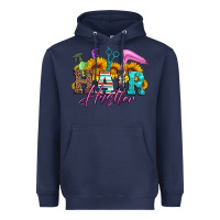 Navy hair hustler hairstylist Heavyweight Hoodie - Artiststas