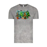 Cloud Rock christmas trees with hockey Vintage Tee - Zillion Design Studio