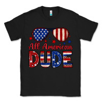 Black All American dude Classic Tee - Neo Western