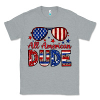 Heather Grey All American dude Classic Tee - Neo Western