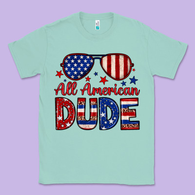 All American Dude Classic Tee Designed By Neo Western