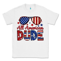White All American dude Classic Tee - Neo Western