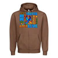 Chestnut autism  words Zipper Hoodie - AdoDesignShop