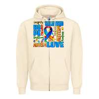 Sandshell autism  words Zipper Hoodie - AdoDesignShop