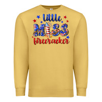 Antique Gold little miss firecracker Premium Sweatshirt - NancyCooperArtShop
