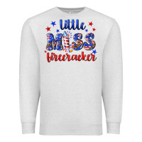 Oatmeal Heather little miss firecracker Premium Sweatshirt - NancyCooperArtShop