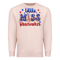Pale Pink little miss firecracker Premium Sweatshirt - NancyCooperArtShop