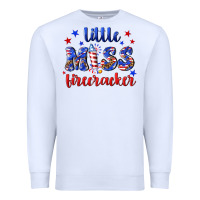 White little miss firecracker Premium Sweatshirt - NancyCooperArtShop
