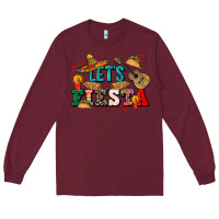 Burgundy Let's fiesta Long Sleeve Tee - CTS Tumbler Store