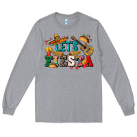Heather Grey Let's fiesta Long Sleeve Tee - CTS Tumbler Store