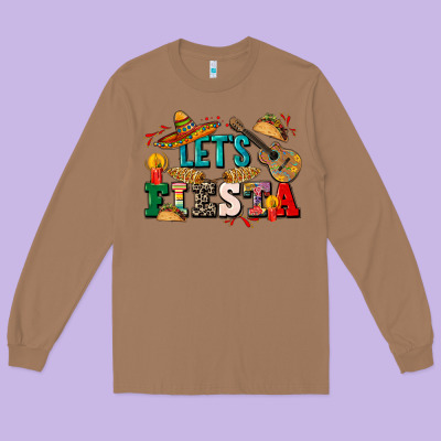 Let's Fiesta Long Sleeve Tee Designed By Cts Tumbler Store