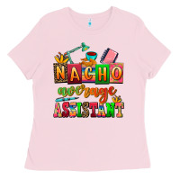Bubblegum Pink nacho average assistant Ladies Tee - AdoDesignShop