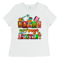 White nacho average assistant Ladies Tee - AdoDesignShop