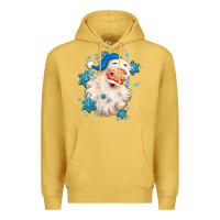 Antique Gold winter christmas santa claus Premium Hoodie - MaliasSmallBusiness