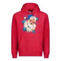 Cardinal winter christmas santa claus Premium Hoodie - MaliasSmallBusiness