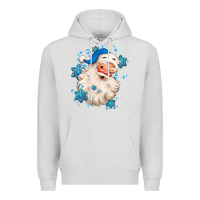 Dove Grey winter christmas santa claus Premium Hoodie - MaliasSmallBusiness