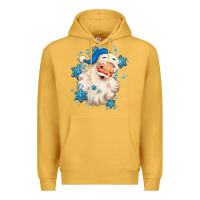 Mustard winter christmas santa claus Premium Hoodie - MaliasSmallBusiness