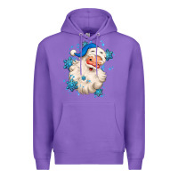 Purple winter christmas santa claus Premium Hoodie - MaliasSmallBusiness