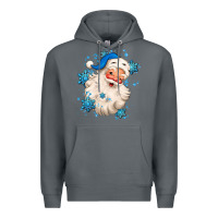 Rock winter christmas santa claus Premium Hoodie - MaliasSmallBusiness