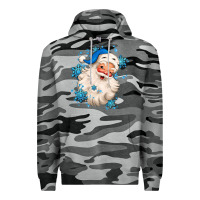 Slate Camo winter christmas santa claus Premium Hoodie - MaliasSmallBusiness