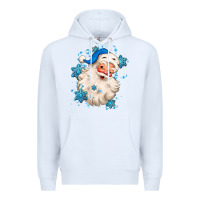 White winter christmas santa claus Premium Hoodie - MaliasSmallBusiness