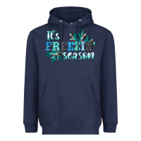 Navy it's freezin' season Heavyweight Hoodie - AdoDesignShop