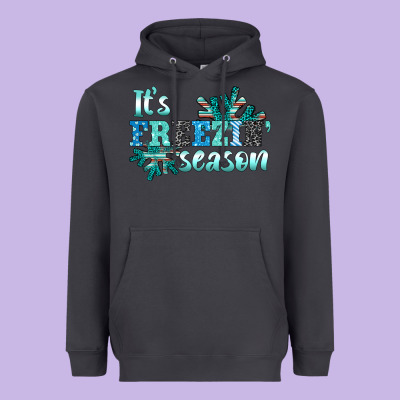 It's Freezin' Season Heavyweight Hoodie Designed By Adodesignshop
