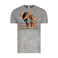 Cloud Rock feathered indians Vintage Tee - texasbilliewilder