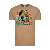 Vintage Coffee feathered indians Vintage Tee - texasbilliewilder